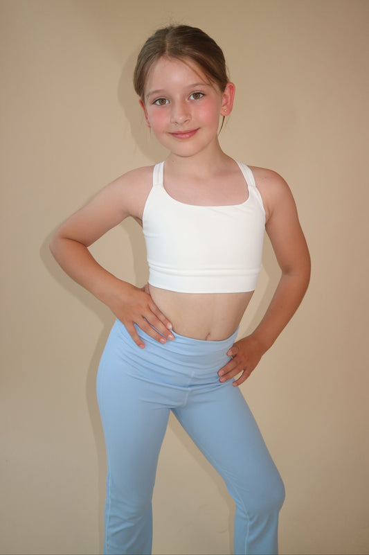Beau Youth Crop Top: White