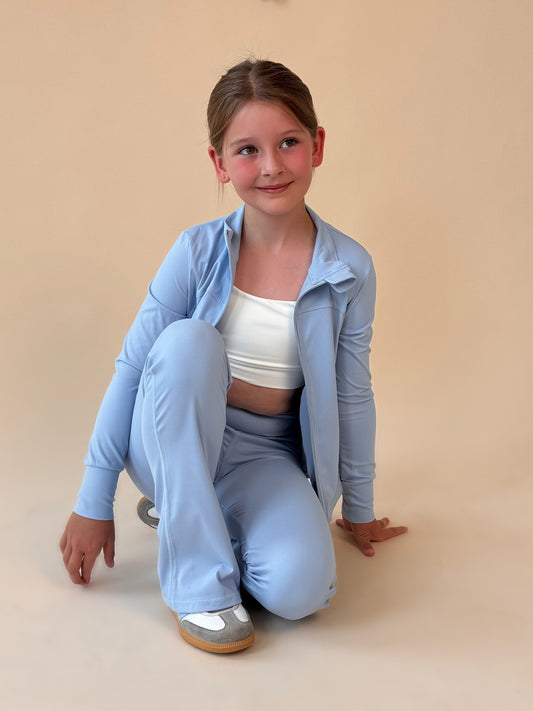 BEAU Youth Zip Jacket - Baby Blue