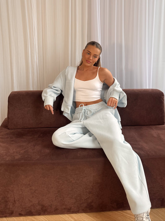 Lounge Straight Leg Sweatpants: Baby Blue
