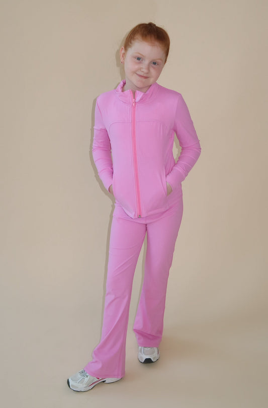 BEAU Youth Flared Leggings - Pink