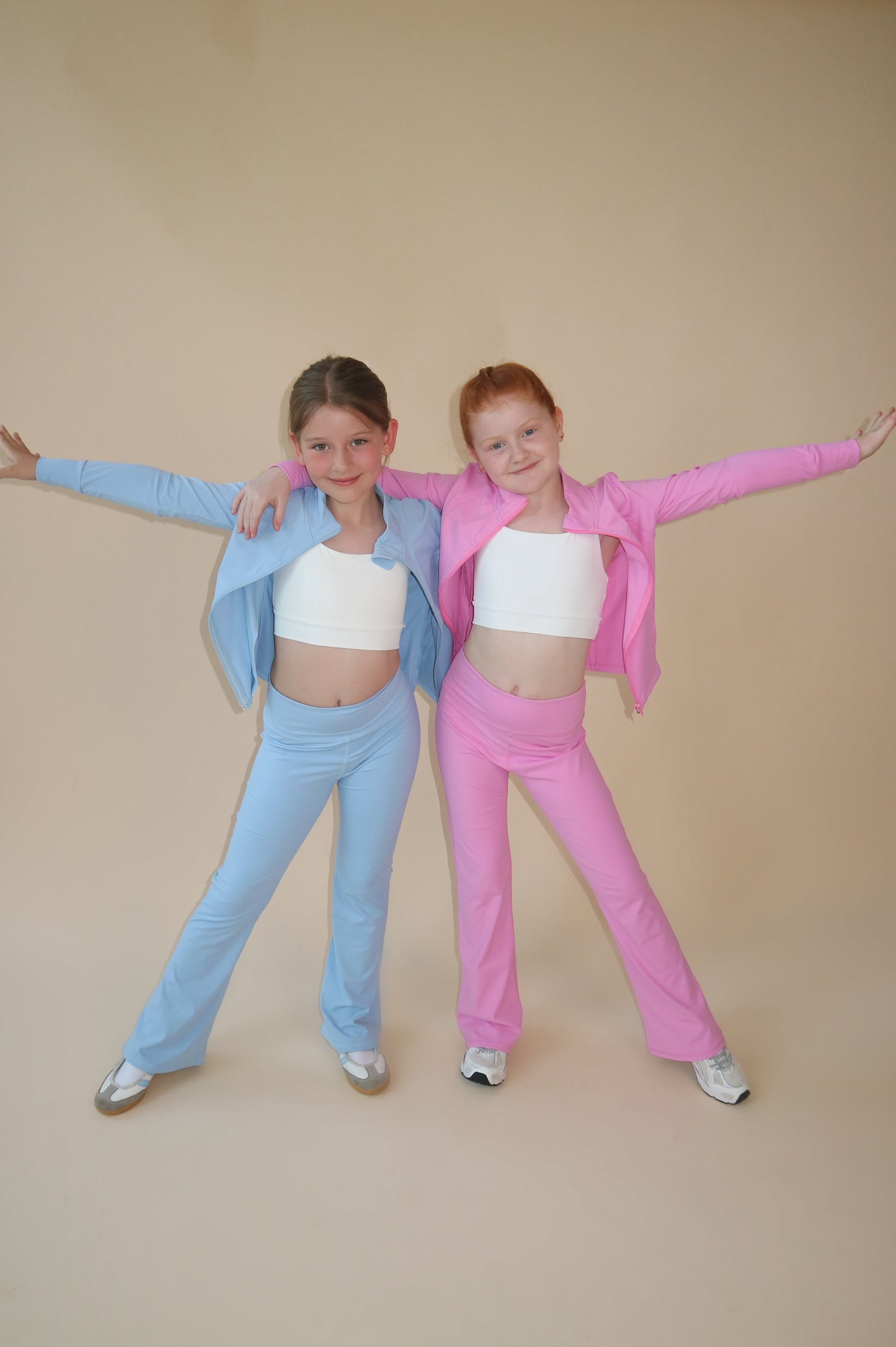 BEAU Youth Flared Leggings - Baby Blue