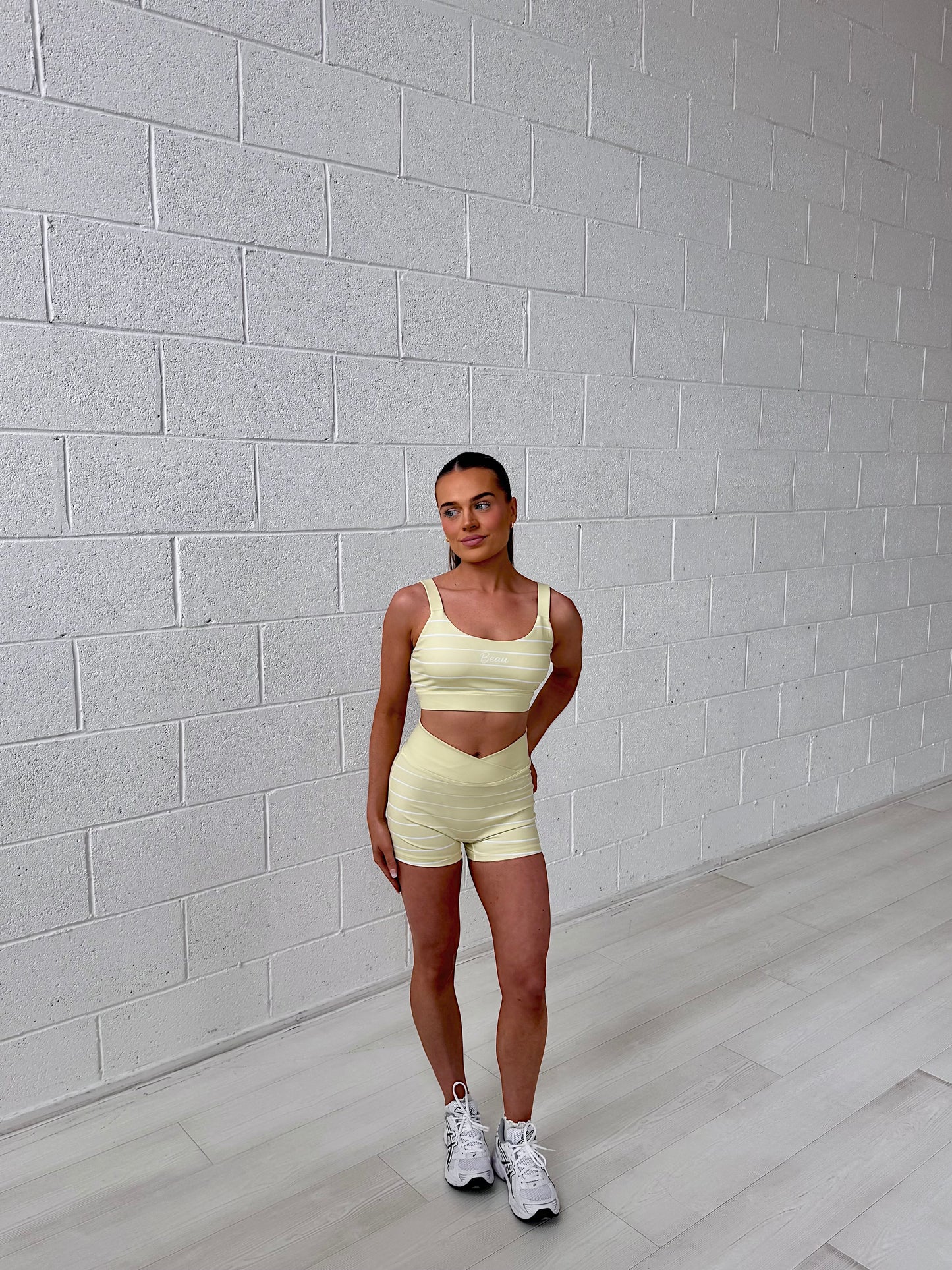 The Soft Serve Collection Sports Bra: Lemon Sorbet