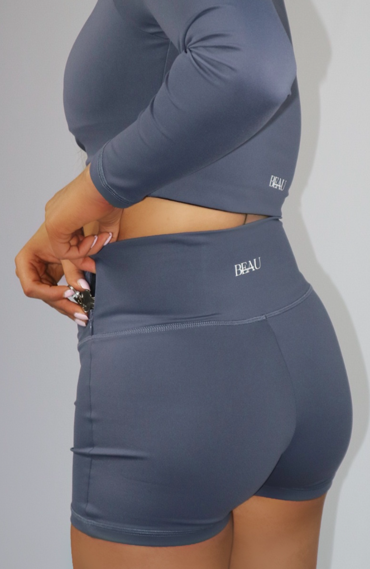 The Staple Collection Shorts: Moon Grey