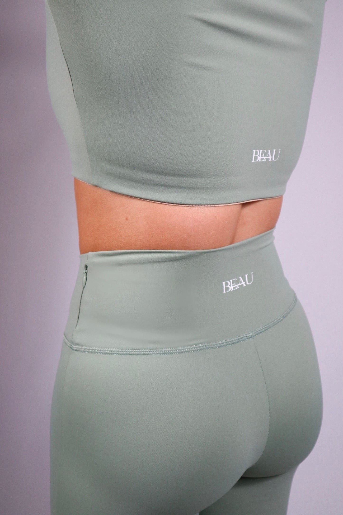 The Staple Collection Leggings: Matcha Green