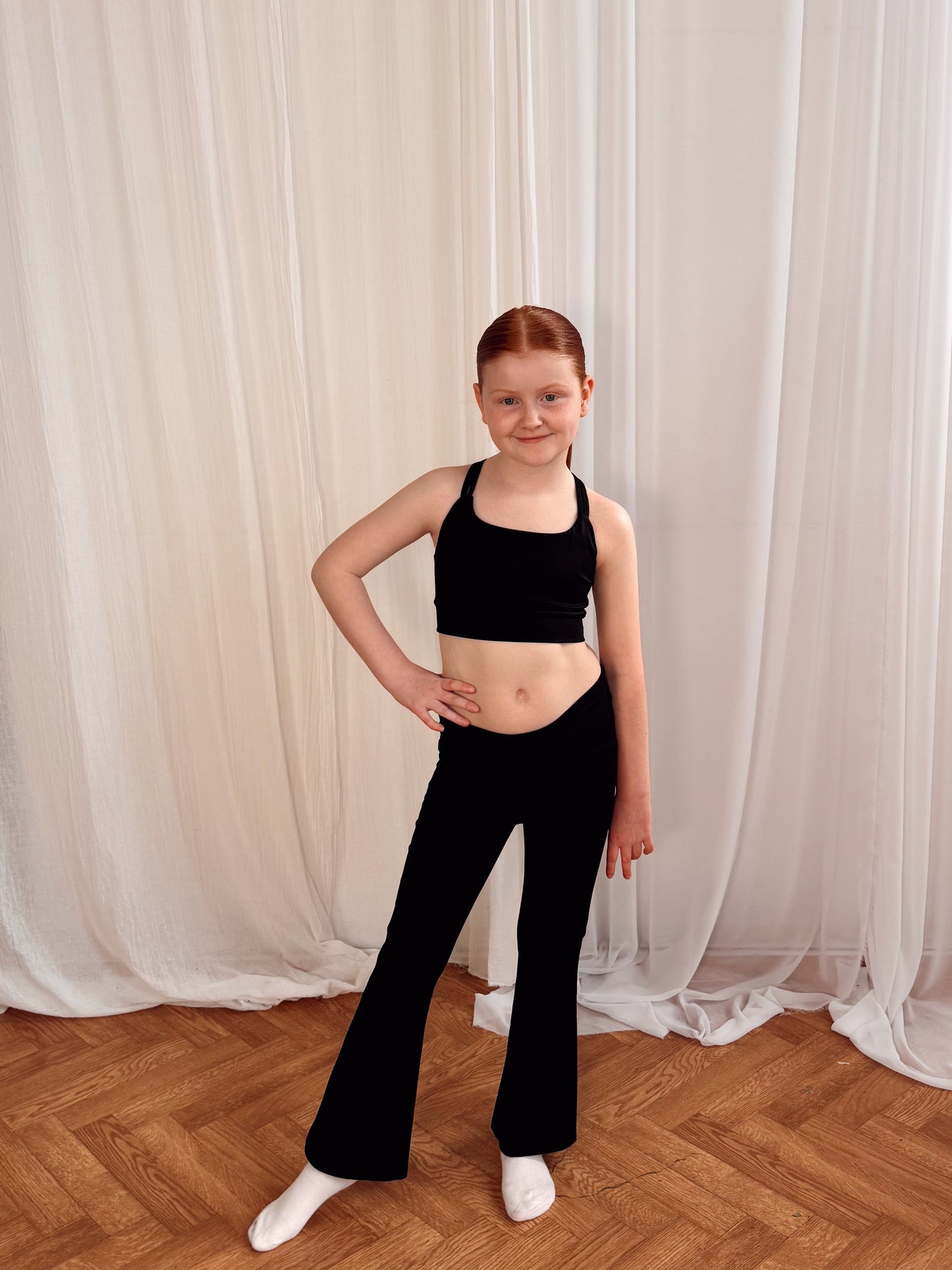 BEAU Youth Flared Leggings - Black