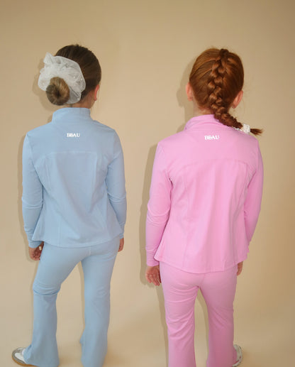 BEAU Youth Zip Jacket - Baby Blue