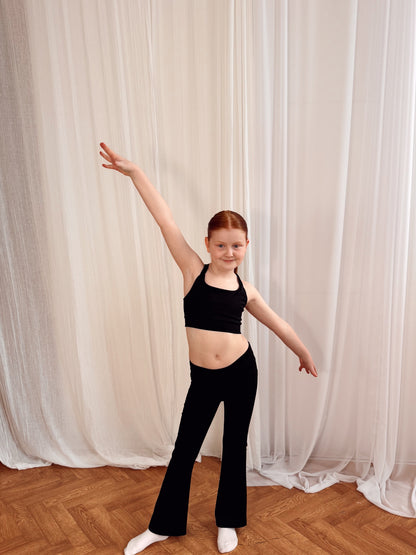 BEAU Youth Flared Leggings - Black