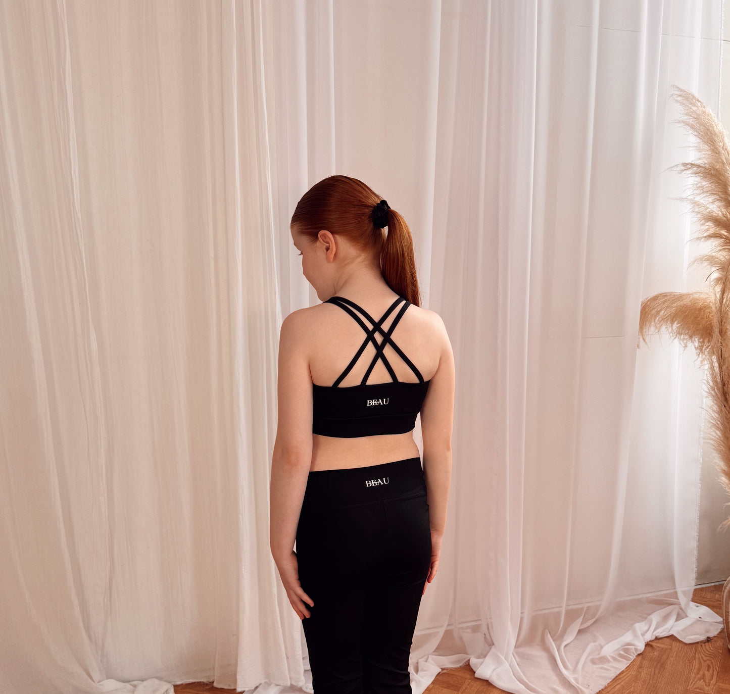 Beau Youth Crop Top: Black