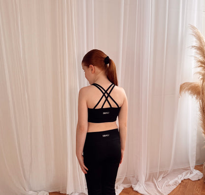 Beau Youth Crop Top: Black