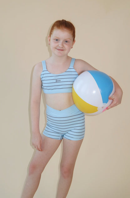 Beau Youth Soft Serve Collection Crop Top: Blueberry Swirl
