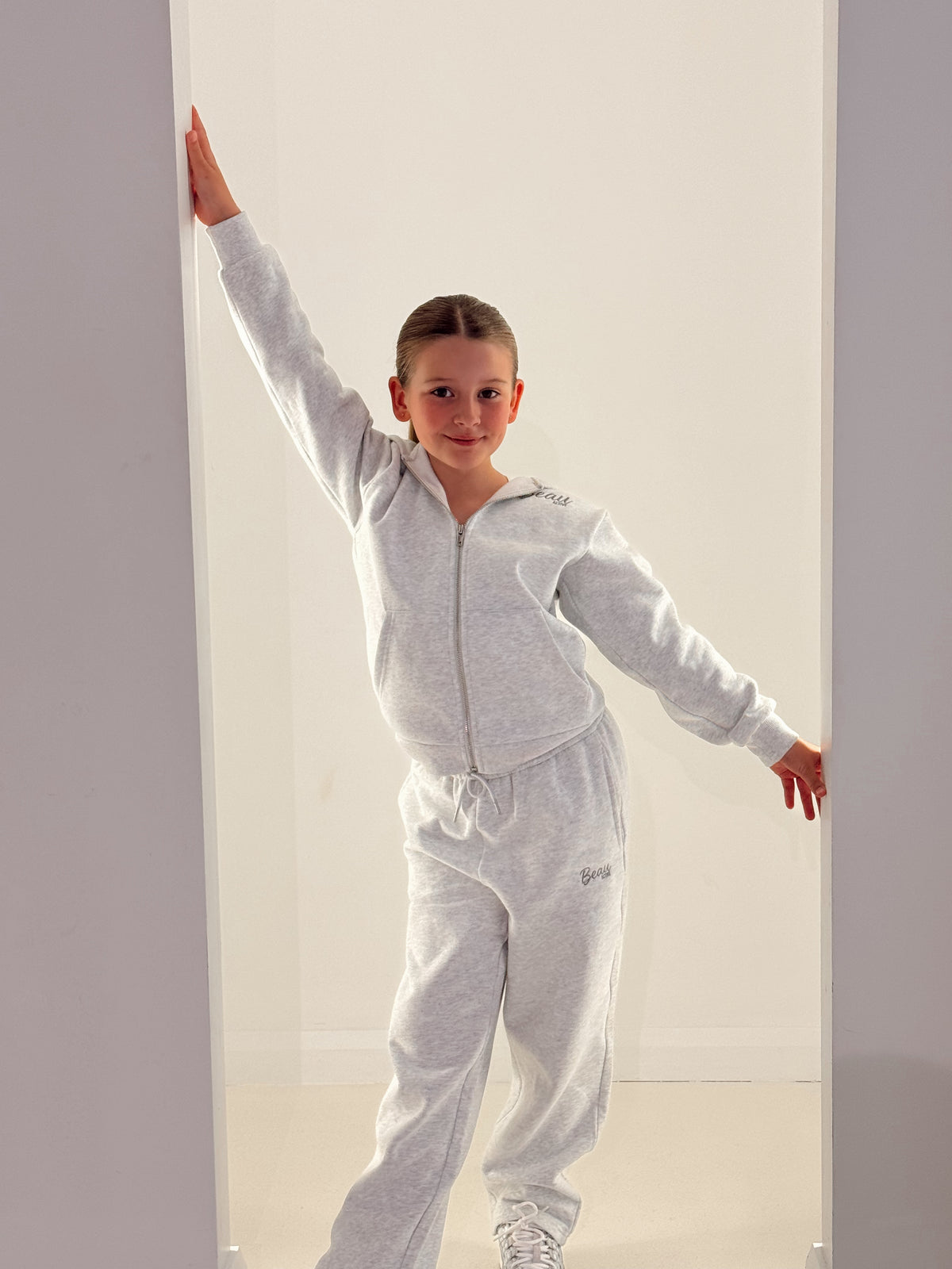 Beau Youth Lounge Full Zip Hoodie: Grey