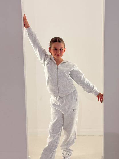 Beau Youth Lounge Full Zip Hoodie: Grey