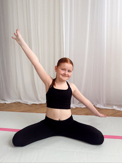 Beau Youth Crop Top: Black