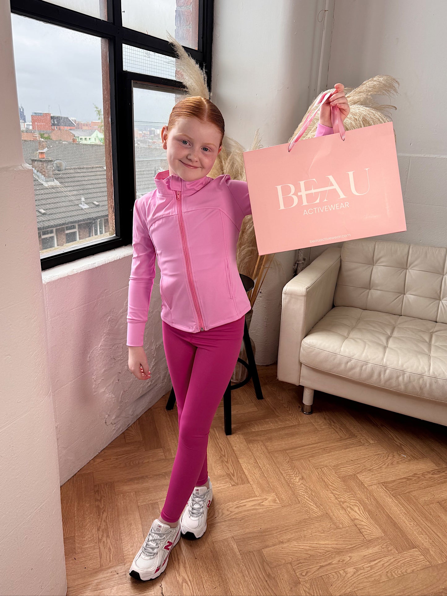 BEAU Youth Zip Jacket - Pink