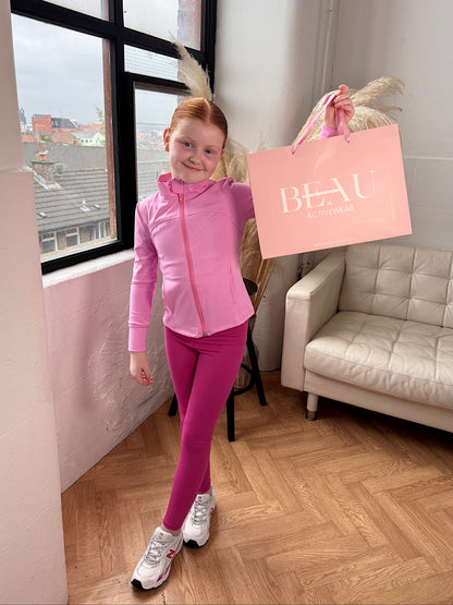 BEAU Youth Zip Jacket - Pink
