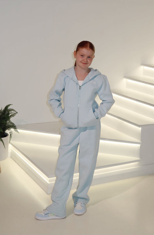 Beau Youth Lounge Straight Leg Sweatpants: Baby Blue