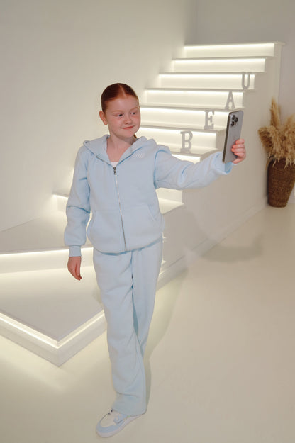 Beau Youth Lounge Straight Leg Sweatpants: Baby Blue