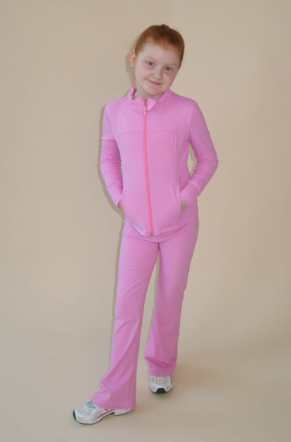 BEAU Youth Flared Leggings - Pink