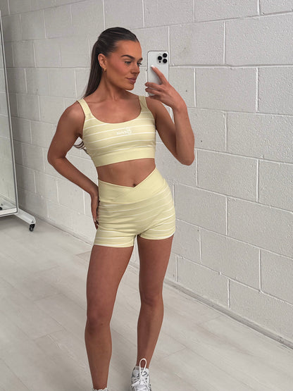 The Soft Serve Collection Sports Bra: Lemon Sorbet