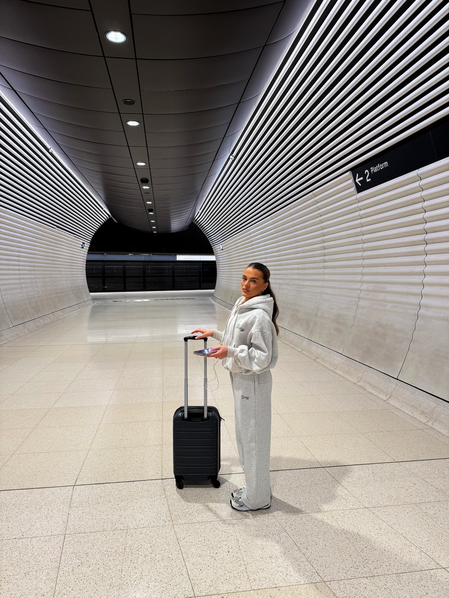 Lounge Full Zip Hoodie: Grey