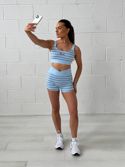 The Soft Serve Collection Sports Bra: Blueberry Swirl