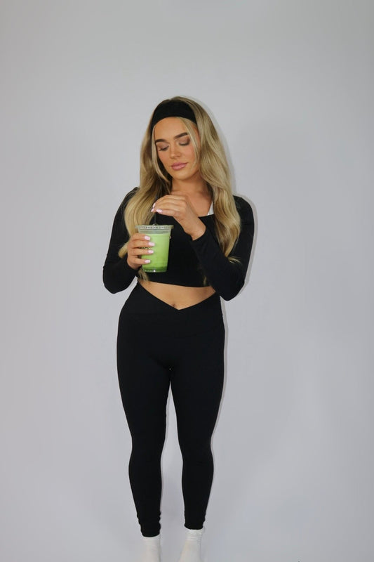 The Staple Collection Leggings: Matte Black
