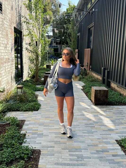 The Staple Collection Shorts: Moon Grey