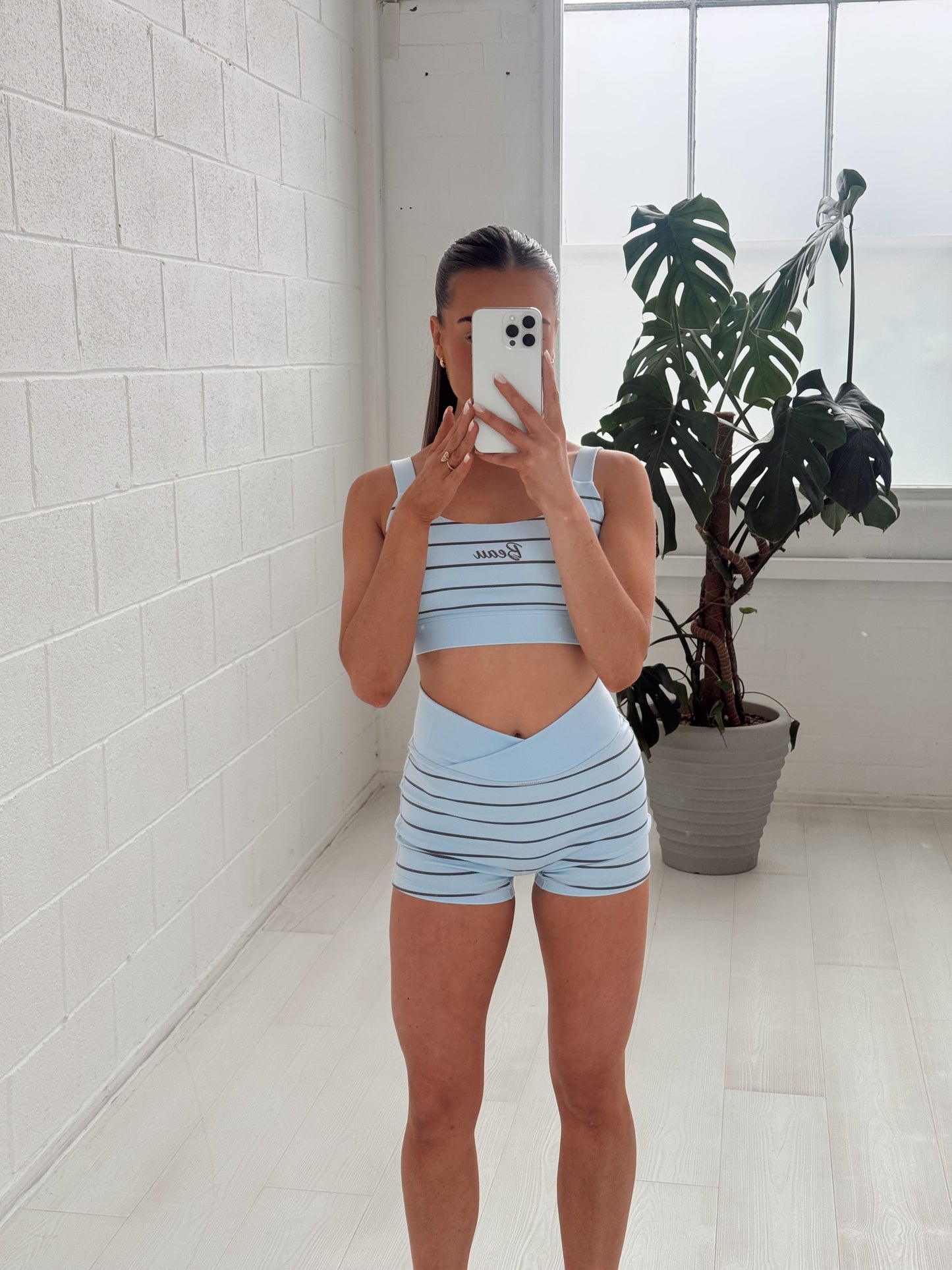 The Soft Serve Collection Sports Bra: Blueberry Swirl
