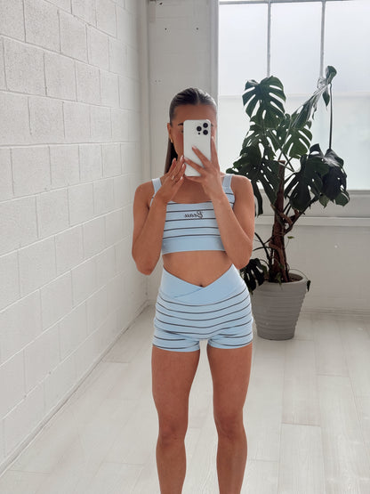 The Soft Serve Collection Sports Bra: Blueberry Swirl